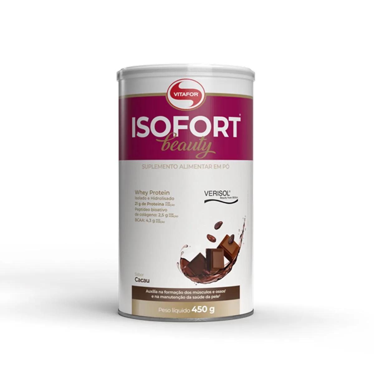 Suplemento Alimentar Vitafor Isofort Beauty Cacau 450g