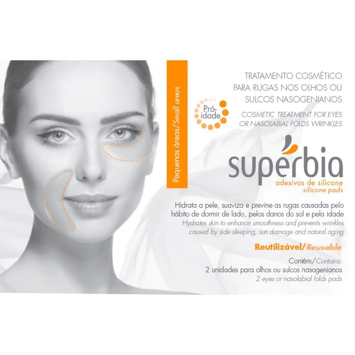 Adesivo de Silicone para Rugas nos Olhos e Bigode Chinês Supérbia com 2 unidades