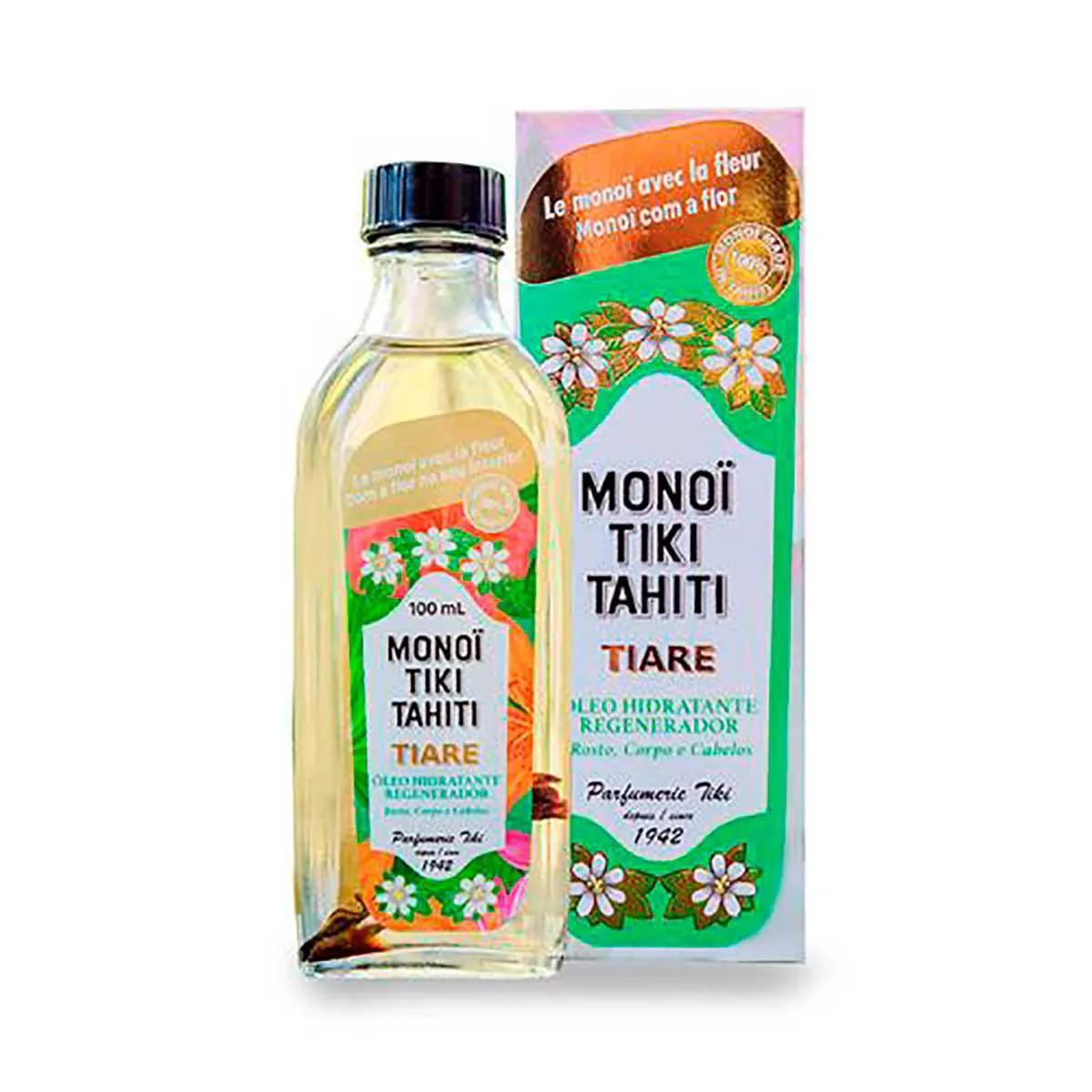 Óleo Regenerador Hidratante Monoï Tiki Tahiti Tiare com 100ml
