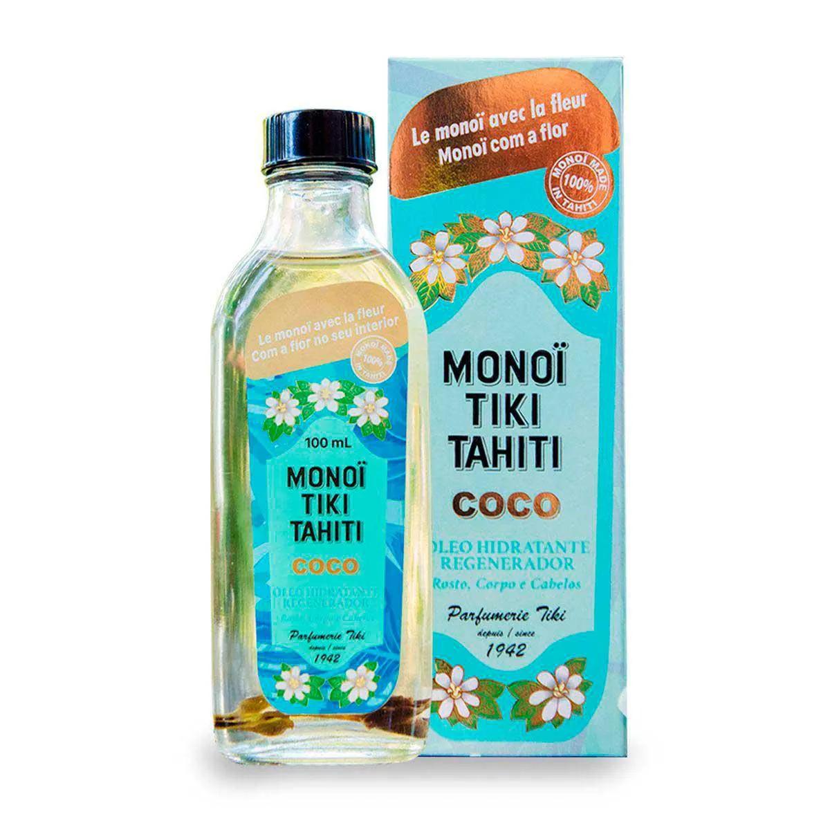 Óleo Regenerador Hidratante Monoï Tiki Tahiti Coco com 100ml