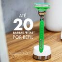 Kit Gillette Carga para Barbeador Mach3 Sensitive Acqua Grip 4 unidades + Espuma de Barbear Sensitive 56g