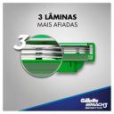 Kit Gillette Barbeador Mach3 Sensitive Acqua Grip 1 aparelho + 3 cargas + Espuma de Barbear Sensitive 56g