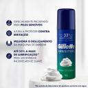 Kit Gillette Barbeador Mach3 Sensitive Acqua Grip 1 aparelho + 3 cargas + Espuma de Barbear Sensitive 56g