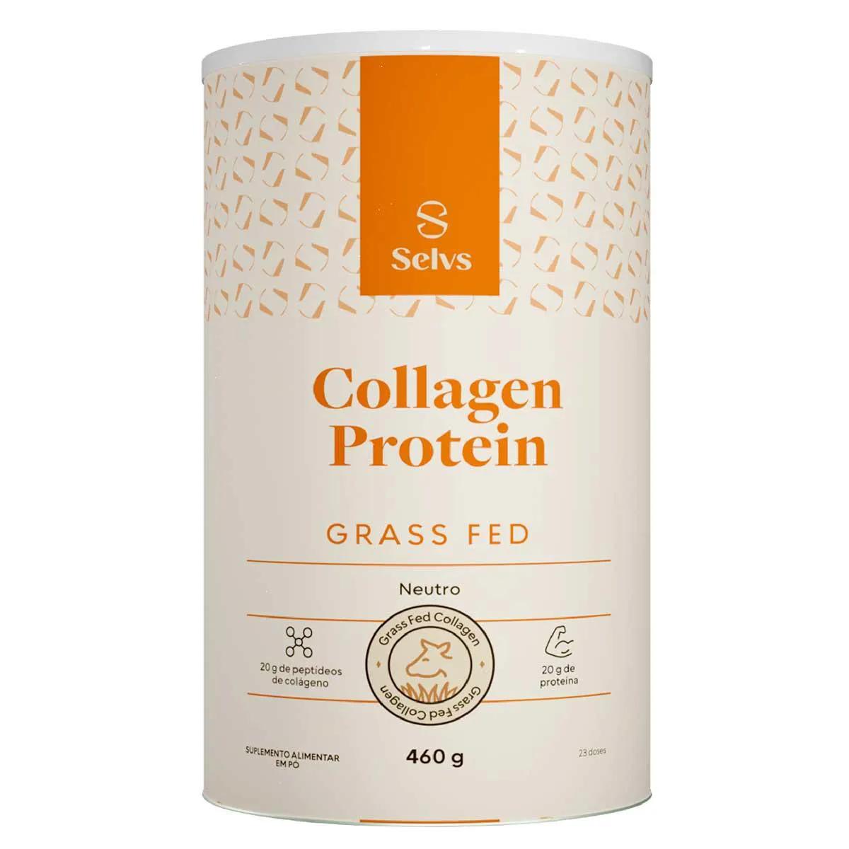 Colágeno Grass Fed Selvs Collagen Protein Neutro com 460g