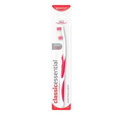 Escova de Dente Powerdent Classic Essential Macia com 1 Unidade
