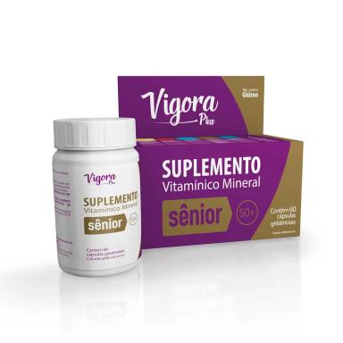 Suplemento Vitamínico Vigora Plus Sênior com 60 Cápsulas