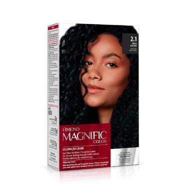 Coloração Creme Amend Magnific Color 2.1 Preto Azulado com 1 Unidade