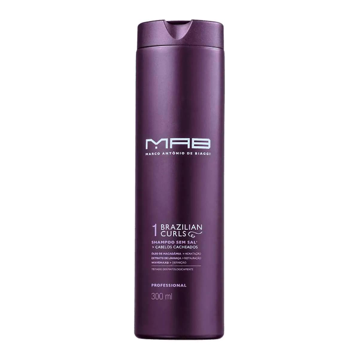 Shampoo MAB Brazilian Curls com 300ml