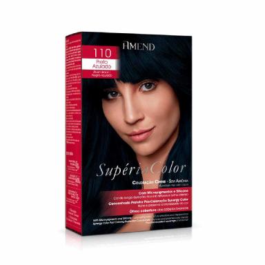 Tonalizante Creme Amend Supéria Color Sem Amônia 110 Preto Azulado com 1 Unidade