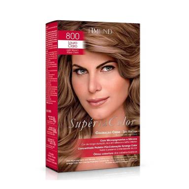 Tonalizante Creme Amend Supéria Color Sem Amônia 800 Louro Claro com 1 Unidade