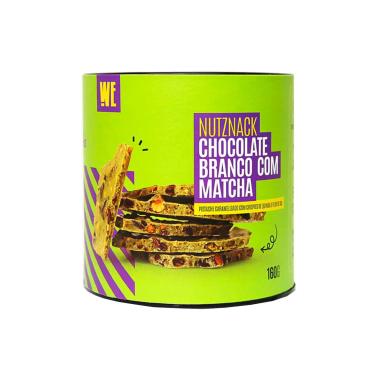 Chocolate Branco com Matcha Nutznack We Nutz com 160g