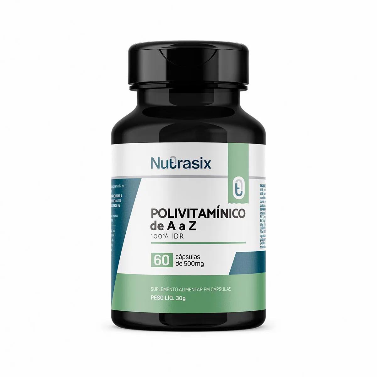 Suplemento Alimentar Nutrasix Polivitamínico de A a Z com 60 Cápsulas
