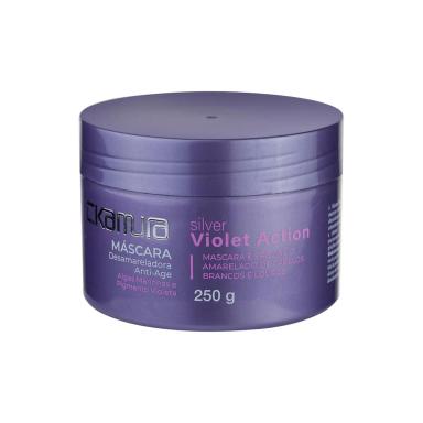 Máscara Capilar Desamareladora C.Kamura Silver Violet Action com 250g