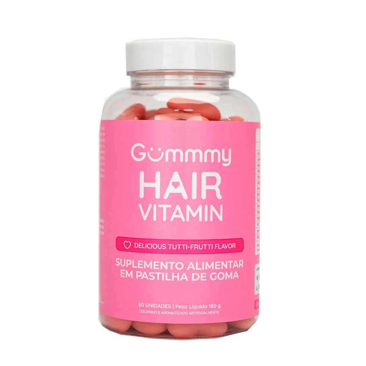 Suplemento Alimentar Gummy Hair Vitamin Tutti-Frutti - 60 unidades