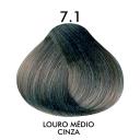 Tintura Creme C.Kamura Color Intense 7.1 Louro Médio Cinza com 50g