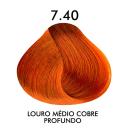 Tintura Creme C.Kamura Color Intense 7.40 Louro Médio Cobre Profundo com 50g