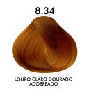 Tintura Creme C.Kamura Color Intense 8.34 Louro Claro Dourado Acobreado com 50g