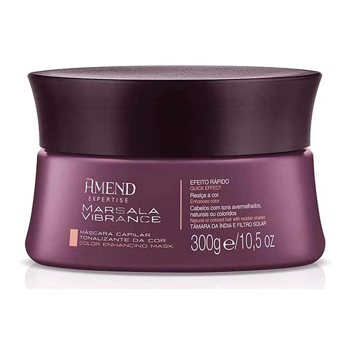 Máscara Capilar Amend Expertise Marsala Vibrance com 300g