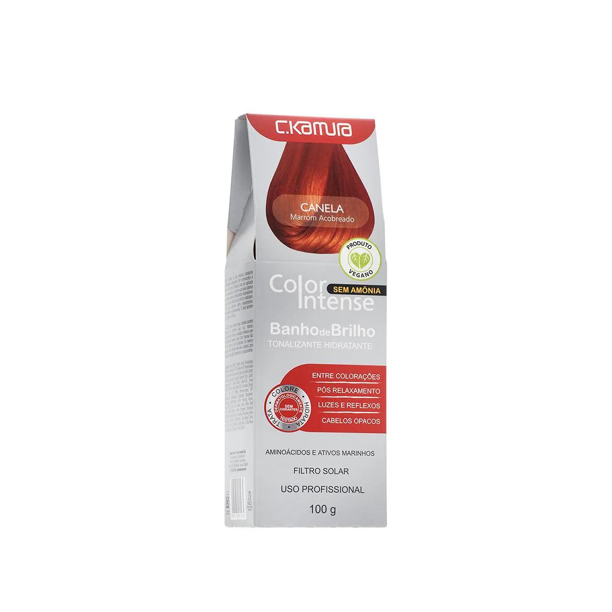 Tonalizante Hidratante C.Kamura Color Intense Banho de Brilho Canela com 100g
