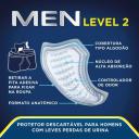 Absorvente Protetor Masculino para Incontinência Urinária Tena Men Active Fit Leve com 10 unidades