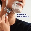 Kit Gillette Barbeador Fusion 5 1 aparelho + 3 cargas + Gel de Barbear Mach 3 Complete Suave 71g
