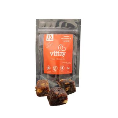 Snack de Frutas Vittay In Cubs Tâmara, Amêndoas e Laranja com 45g