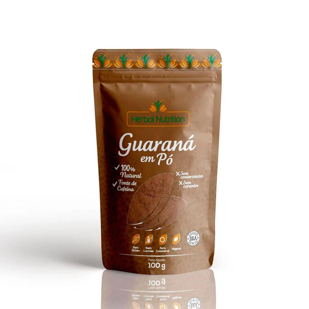 Guaraná em Pó Herbal Nutrition com 100g