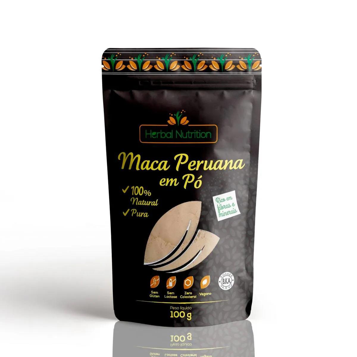 Maca Peruana Herbal Nutrition 100% Natural 100g