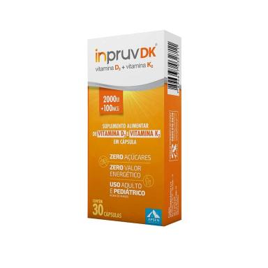 Suplemento Alimentar Inpruv DK 2.000UI + 100mcg - 30 Cápsulas