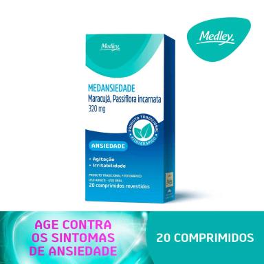 Passiflora Incarnata Med Ansiedade 320mg 20 Comprimidos
