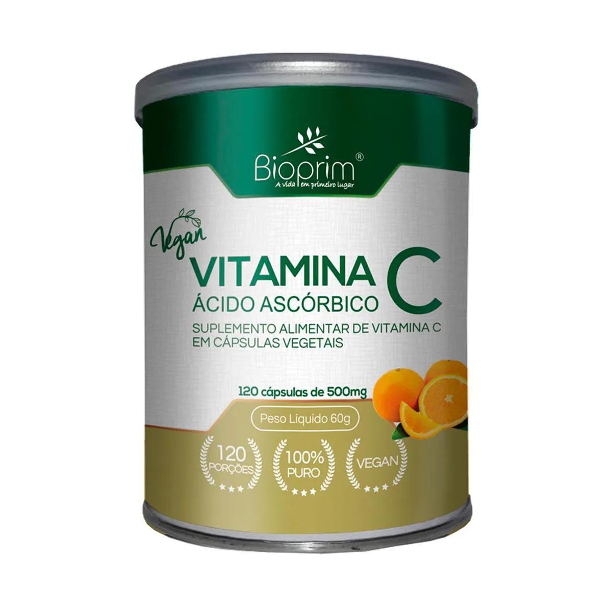 Suplemento Alimentar Bioprim Vitamina C 500mg 120 Cápsulas