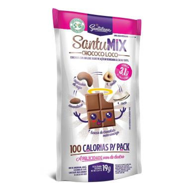 Mix de Amendoim SantuMix Chococo Loco com 19g