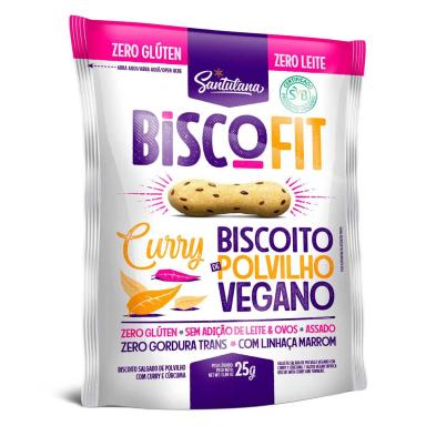 Biscoito de Polvilho BiscoFit Sabor Curry com 25g
