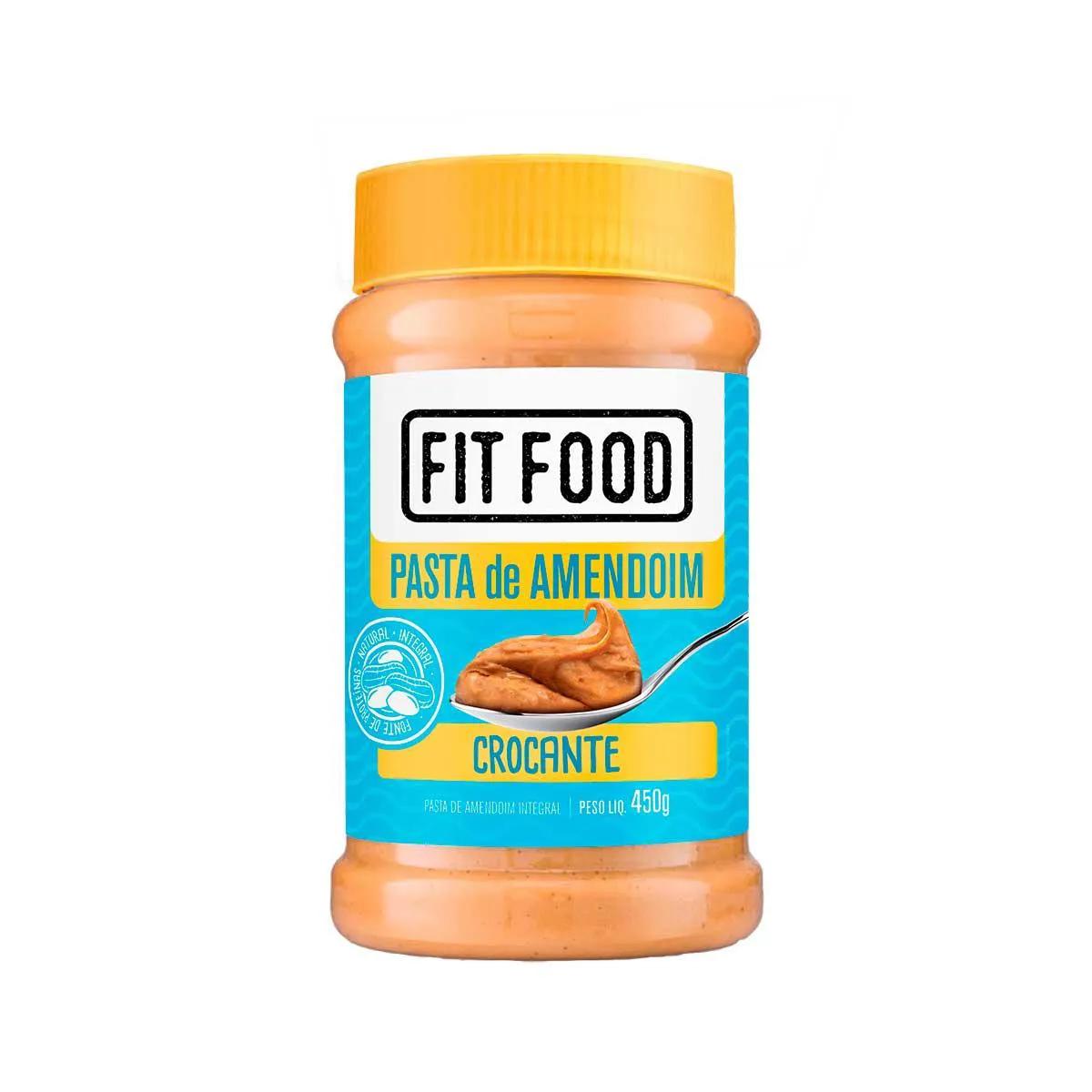Pasta de Amendoim Fit Food Crocante com 450g