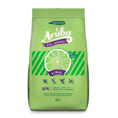 Biscoito Doce Aruba Zero Açúcares Limão Sem Glúten e Leite com 100g