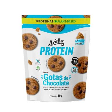 Cookies Aruba Protein Double Baunilha com Gotas de Chocolate 40g