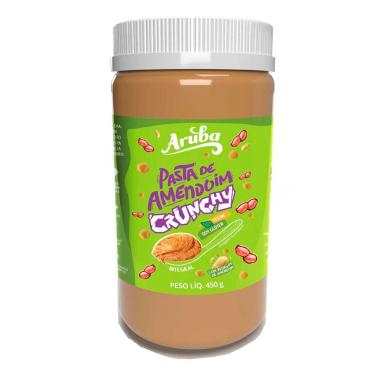 Pasta de Amendoin Aruba Crunchy com 450g
