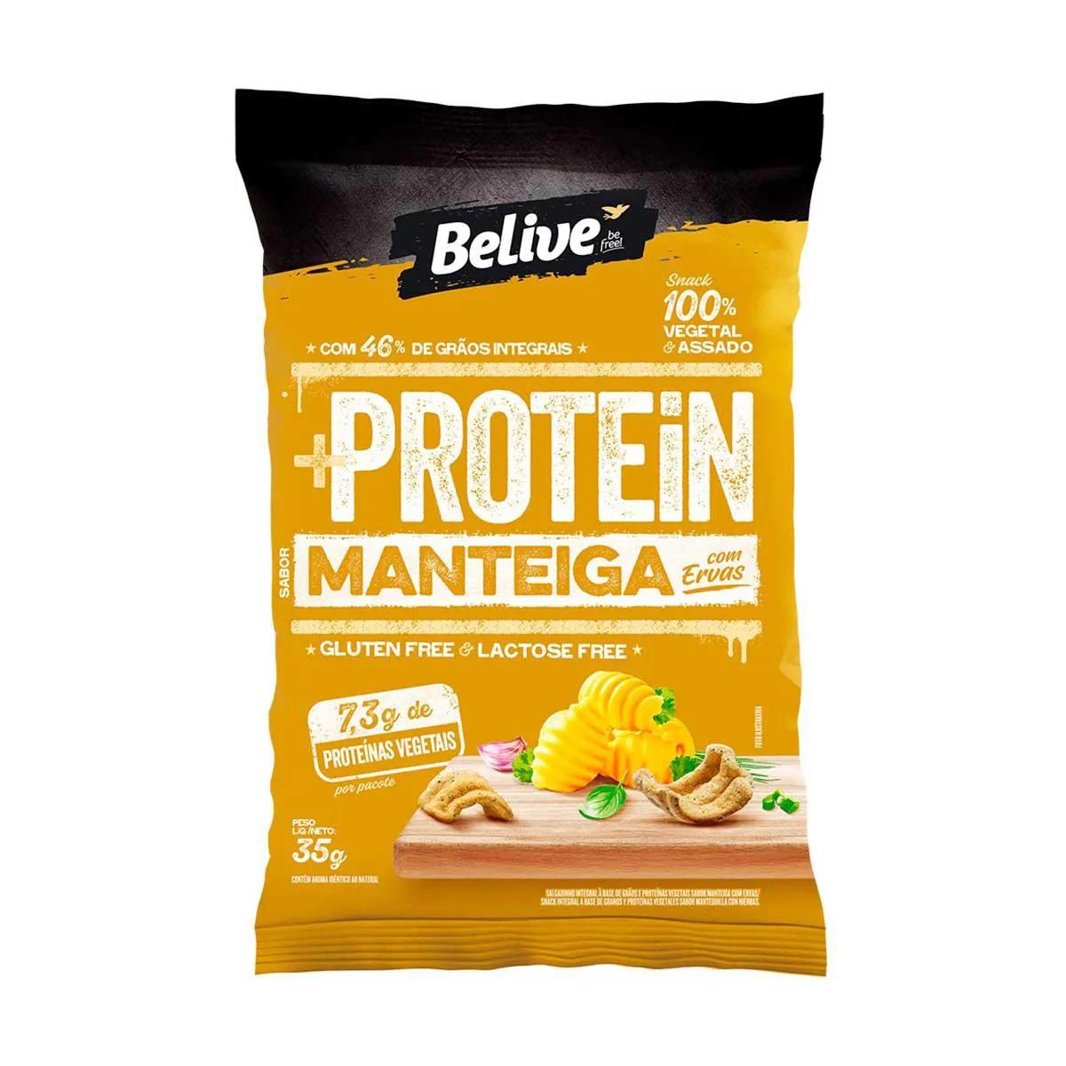 Snack Protein Belive Manteiga com Ervas 35g