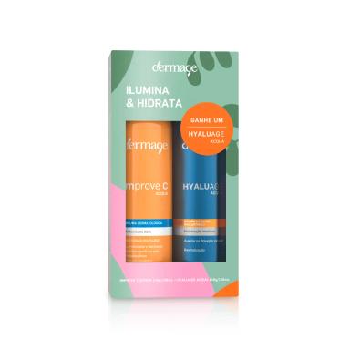 Kit Dermage Improve C Aqua Bruma com 150ml + Hyaluage Acqua com 150ml