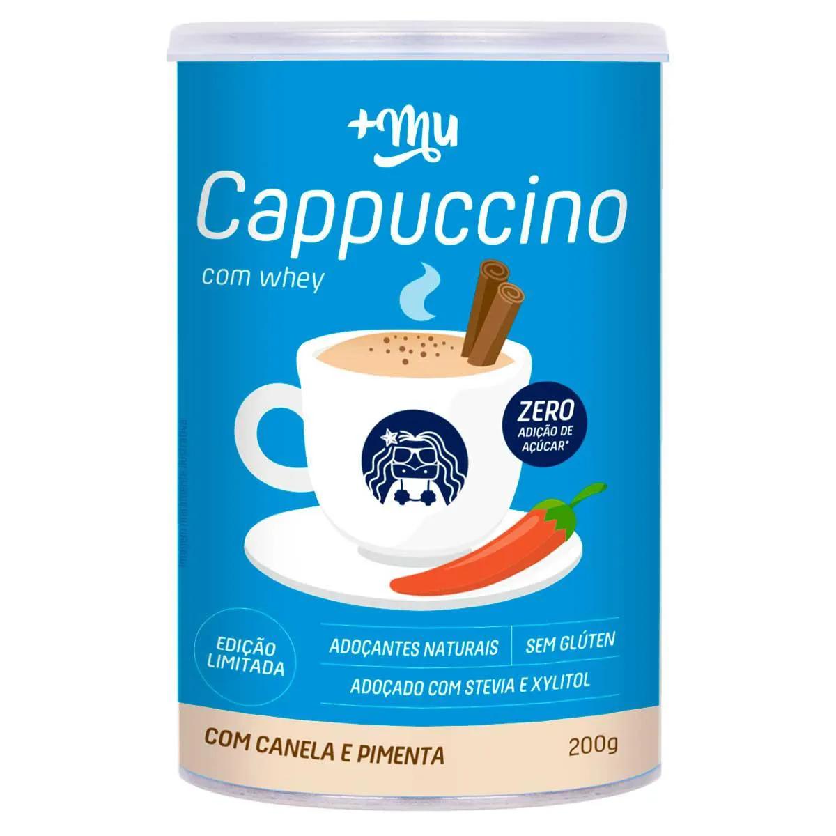 Cappuccino com Whey +Mu com Canela e Pimenta 200g