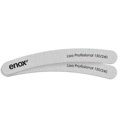 Lixa Profissional de Unha Enox Granulação Média 150/240 Banana com 2 Unidades