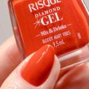 Esmalte Cremoso Risqué Diamond Gel Bloody Mary Vibes com 9,5ml