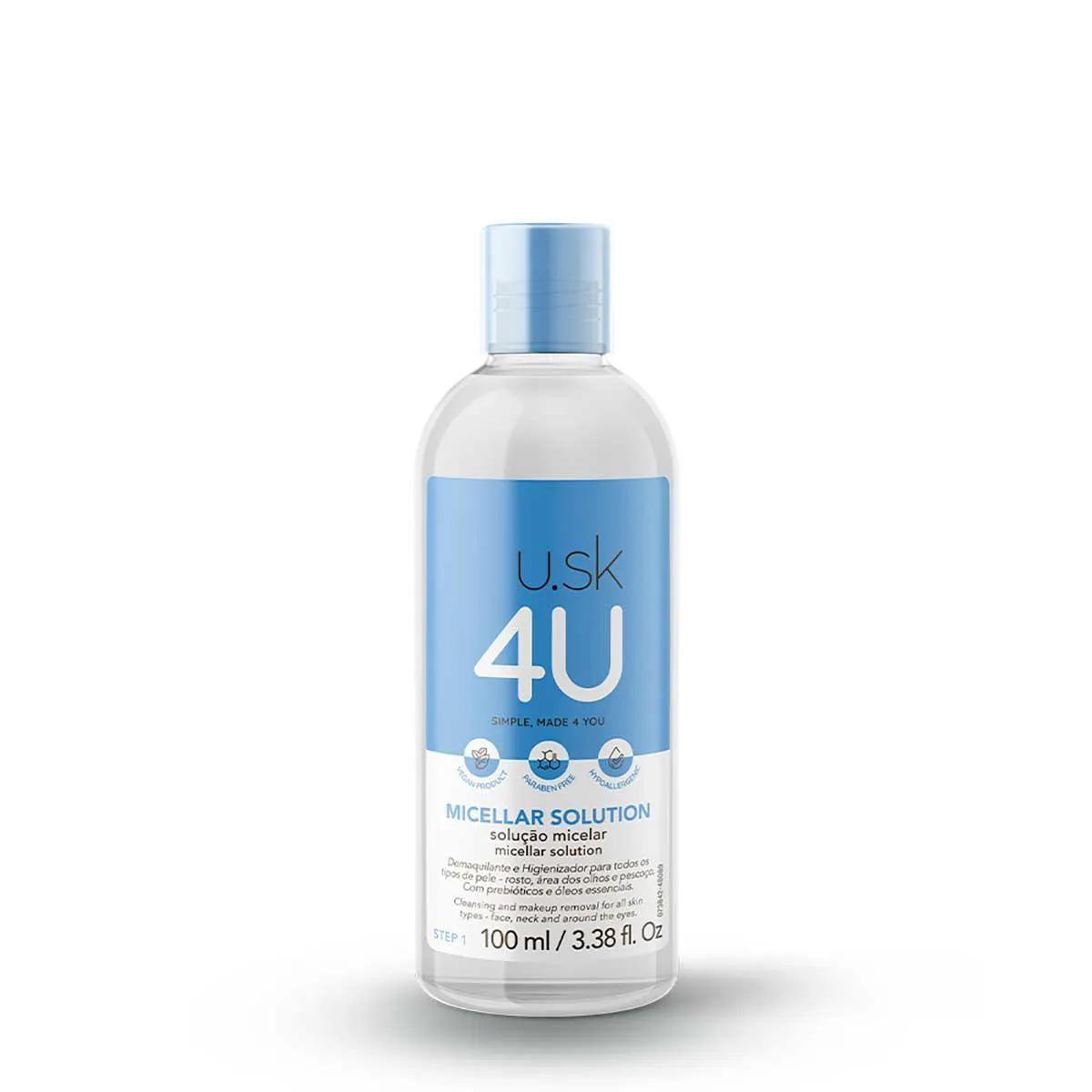 Água Micelar U.SK 4U com 100ml