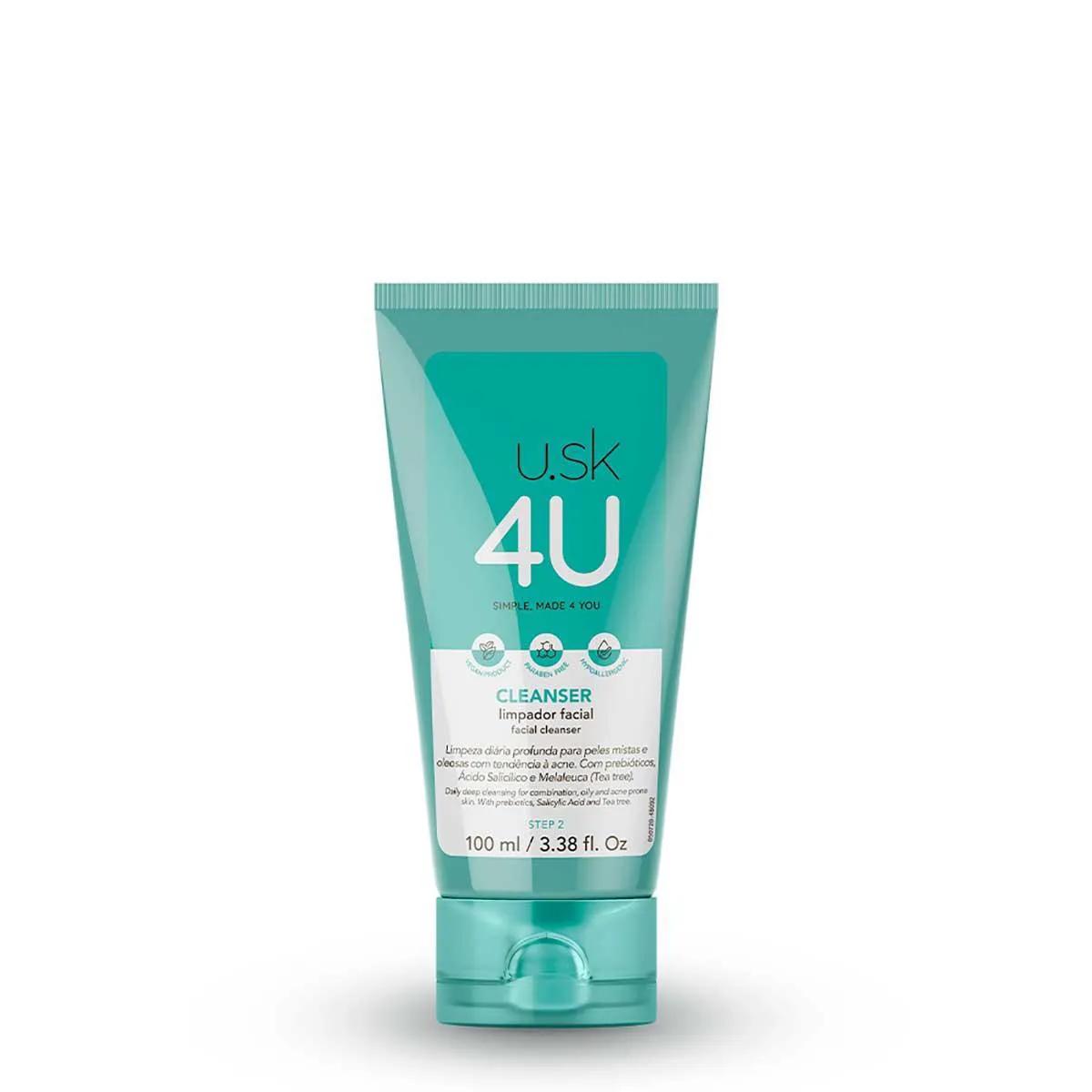 Limpador Facial U.SK 4U com 100ml