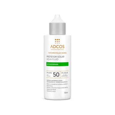 Protetor Solar Facial Adcos Aqua Fluid FPS 50 com 50ml