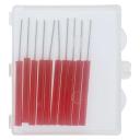 Escova Compacta Interdental Needs Cilíndrica Extra Fina 3mm cor Vermelho com 10 unidade