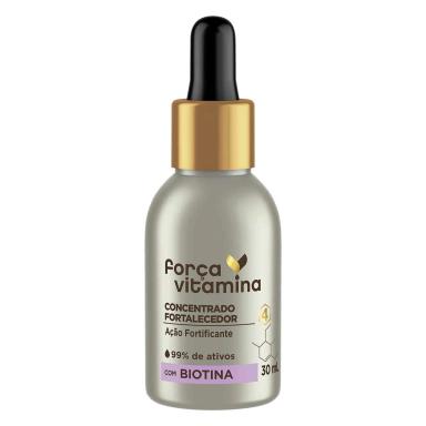 Concentrado Fortalecedor Força Vitamina com Biotina Ação Fortificante com 30ml
