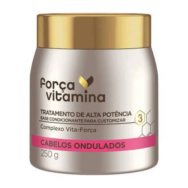Máscara de Tratamento Força Vitamina Cabelos Ondulados com 250g