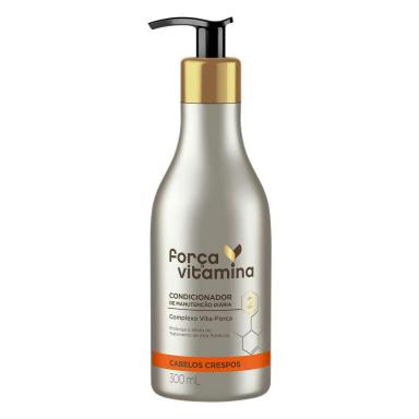 Condicionador Força Vitamina Cabelos Crespos com 300ml