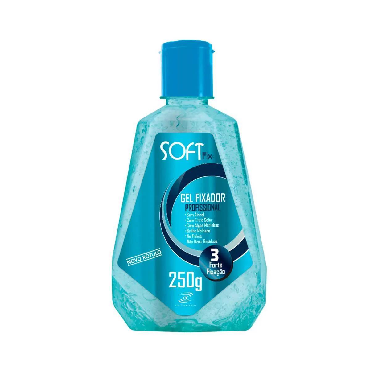 Gel Fixador Soft Fix Azul 250g